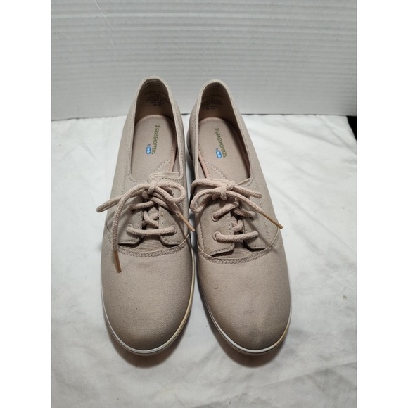 Grasshopper By Keds Sneakers Walking Shoes Womens Size 8.5 M Beige Canvas LaceUp - Picture 12 of 12